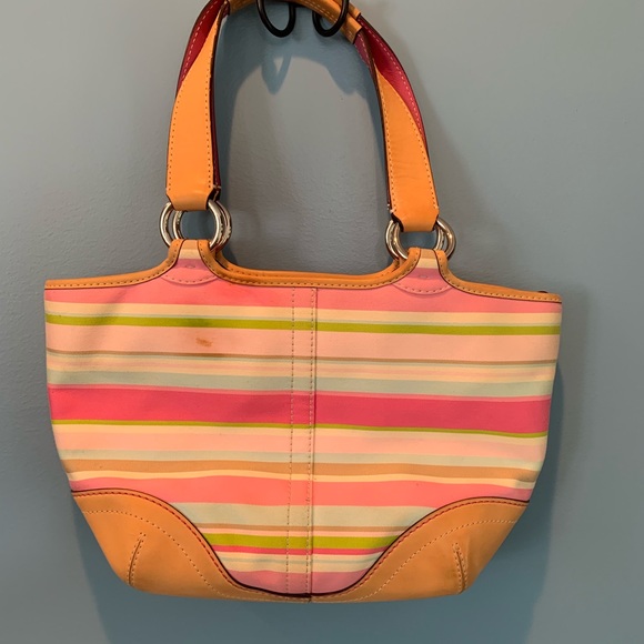 Spring stripe shoulder bag - Picture 2 of 3